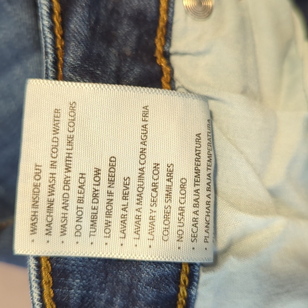 KanCan Estilo Jeans Women Size 15 / 31 Blue Distressed - Picture 7 of 14